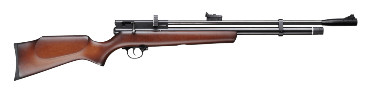 Beeman 1328 Chief II  Pre-Charged Pneumatic 22 Pellet 10+1 Shot Black Black Receiver, European Hardwood Stock