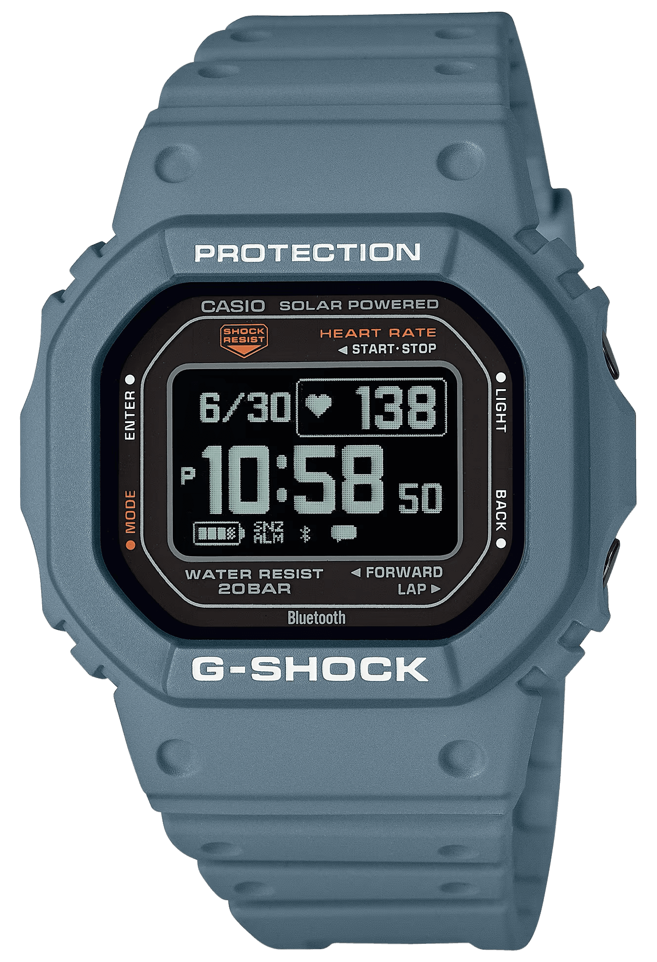 G-shock/vlc Distribution DWH56002 G-Shock Move Series Fitness Tracker Blue/Gray Size 145-215mm