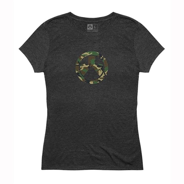 WOODLAND CAMO ICON TRI-BLEND T-SHIRT 2X CHARCOAL HEATHER