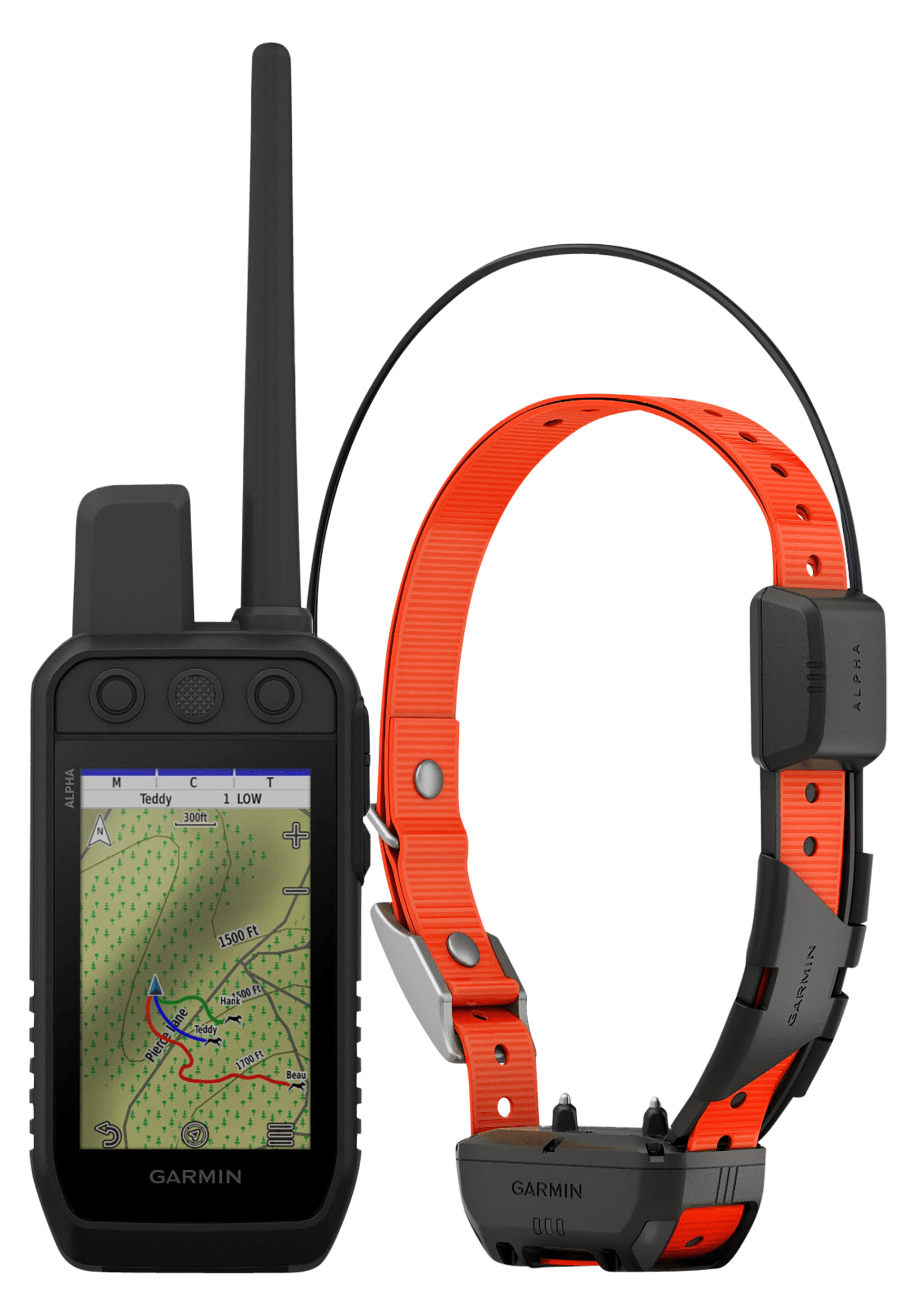 Garmin 0100244762 Alpha 300 Bundle 16GB Memory transflective, color TFT touchscreen Display, Includes Alpha TT 25 Dog Collar