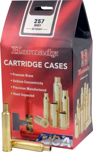 Hornady 8631 Unprimed Cases  257 Wthby Mag Rifle Brass 50 Per Box/5 Case