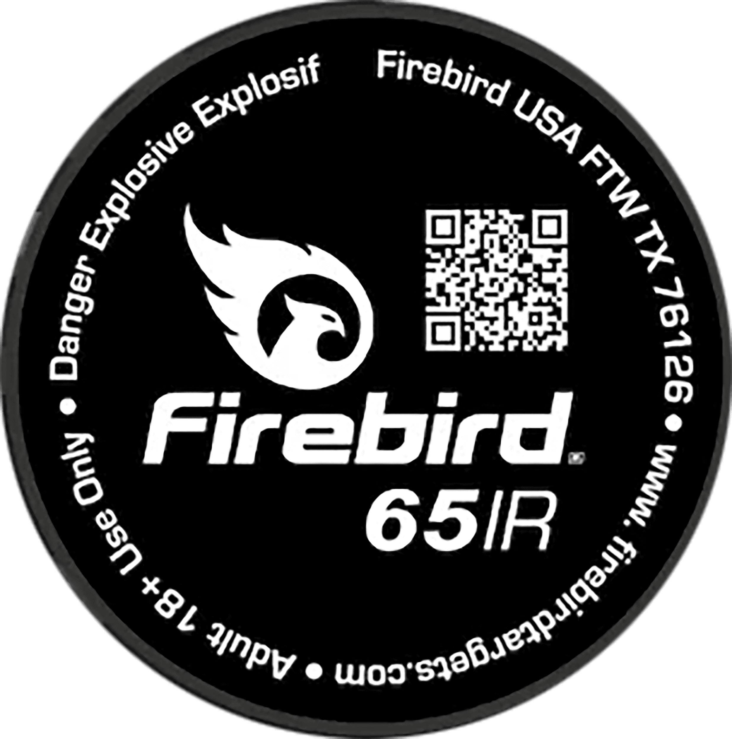 Firebird USA 65IR 65IR  Mount Type Moving Trajectory Static White Smoke Universal Firearm 65mm 10 Targets