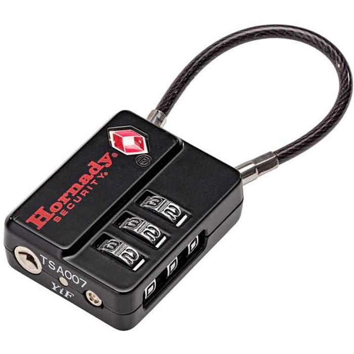 Hornady 96023 Flex Micro TSA Lock Open w/ Combination Black
