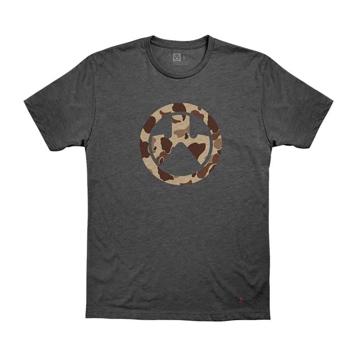 RAIDER CAMO ICON T-SHIRT CHARCOAL MEDIUM
