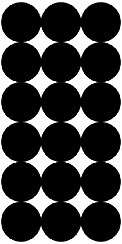 Pro-Shot P216 SplatterShot Repair Pasters Black 1" Self-Adhesive 216 Pasters