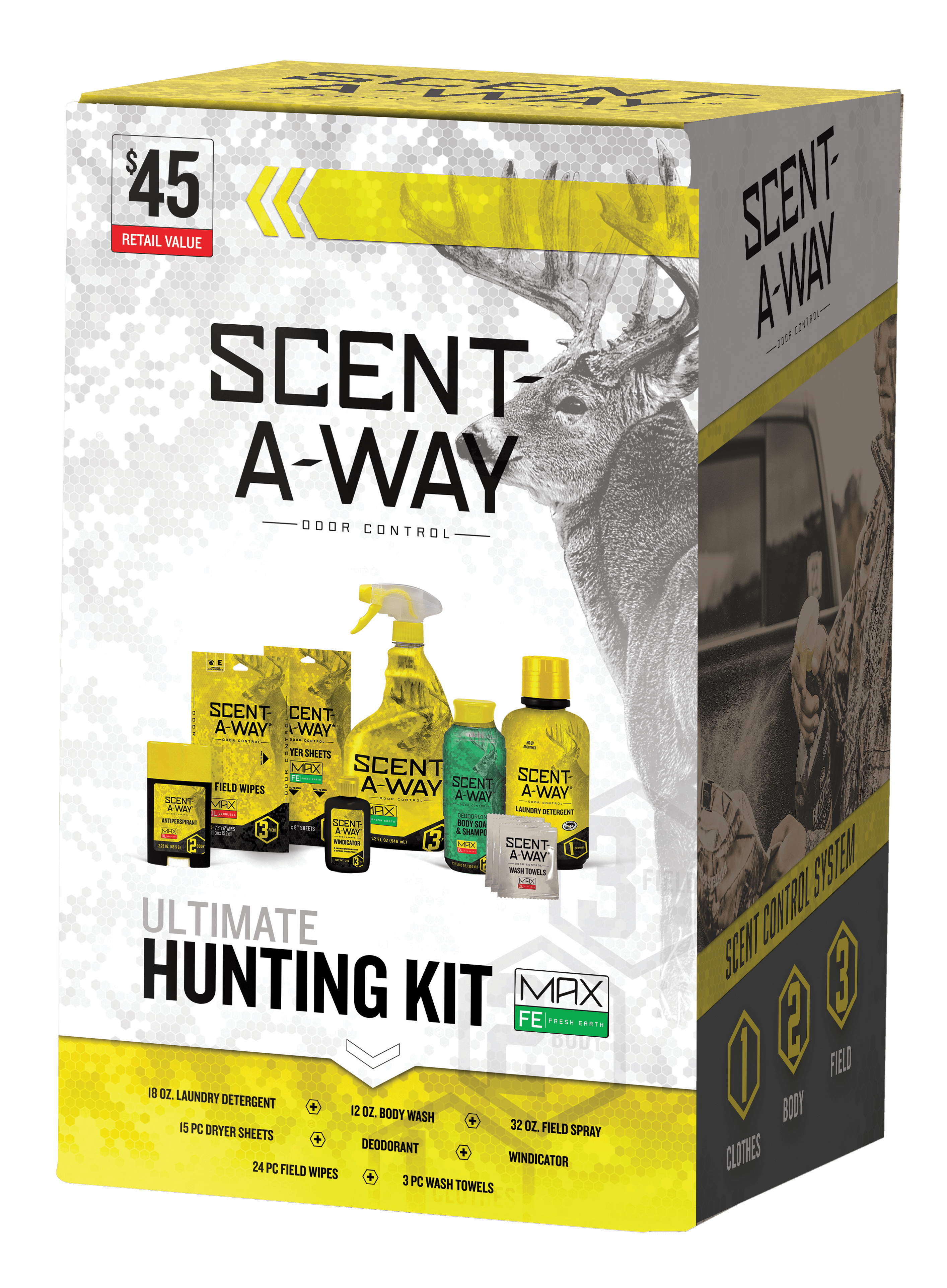Scent-A-Way 100099 Max Ultimate Hunting Kit Odor Eliminator Odorless Scent