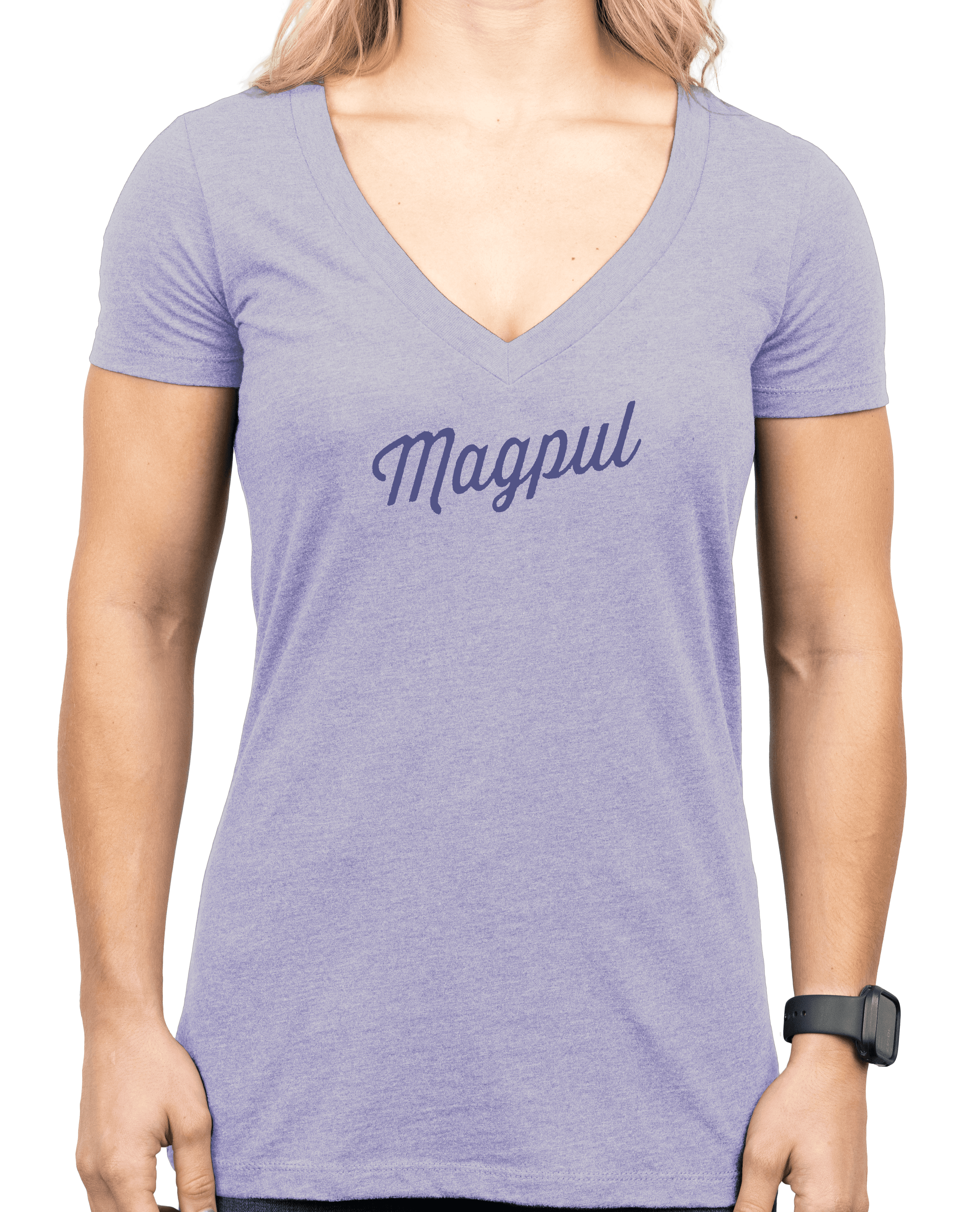 Magpul MAG1336-530-S Rover Script Women's Orchid Heather Cotton/Polyester Short Sleeve Small