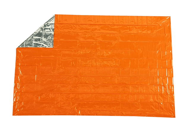 Survive Outdoors Longer 01401701 SOL Survival Blanket Warmth Waterproof Orange Metalized Polyethylene