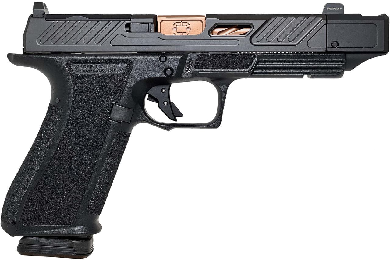 Shadow Systems SS2239CA DR920P Elite 9mm 10+1 Bronze TICN Black Nitride Optic Cut/Serrated/Window Cut Stainless Steel Slide Black Black Interchangeable Backstrap Grip *CA Compliant
