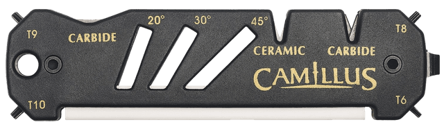 Camillus 19224 Glide Sharpener Carbide/Ceramic Sharpener Black