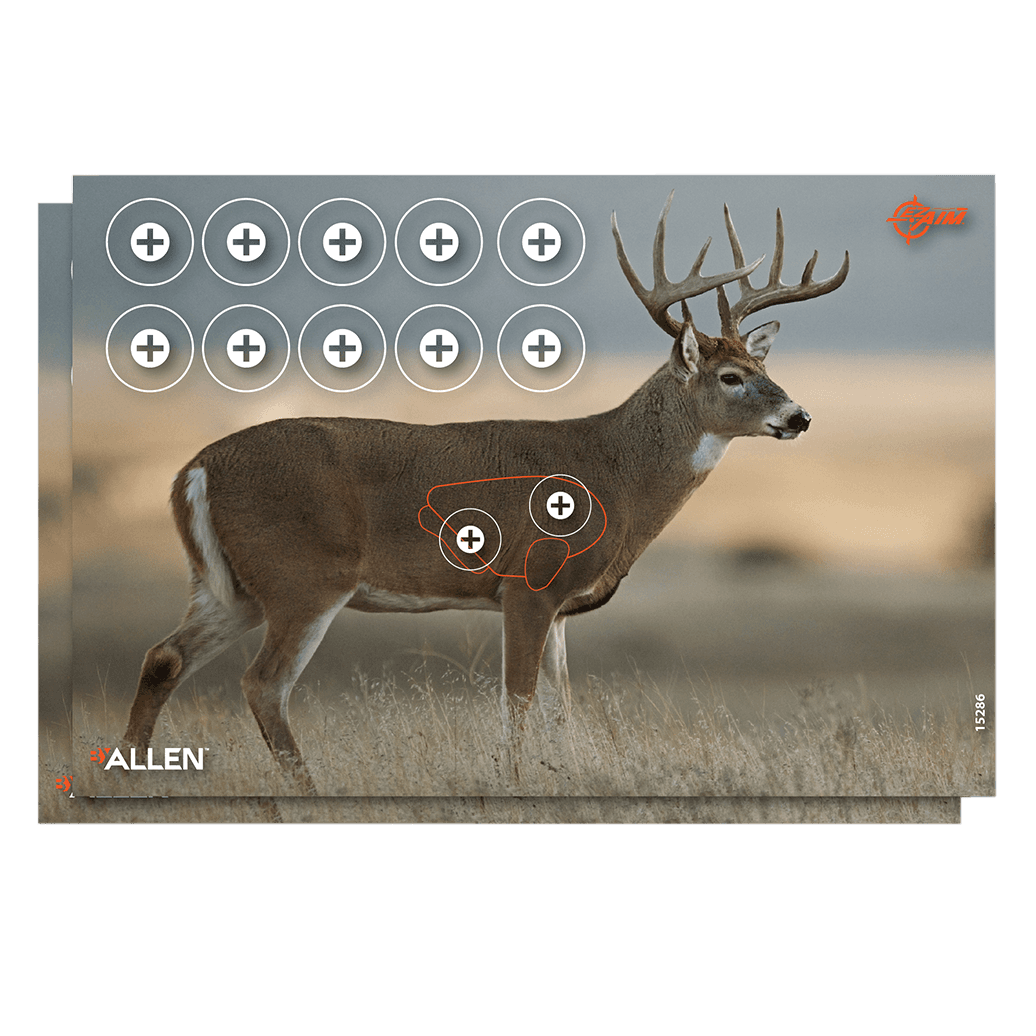EzAim Four Color Whitetail Paper Target 16.5x24 2 pk.