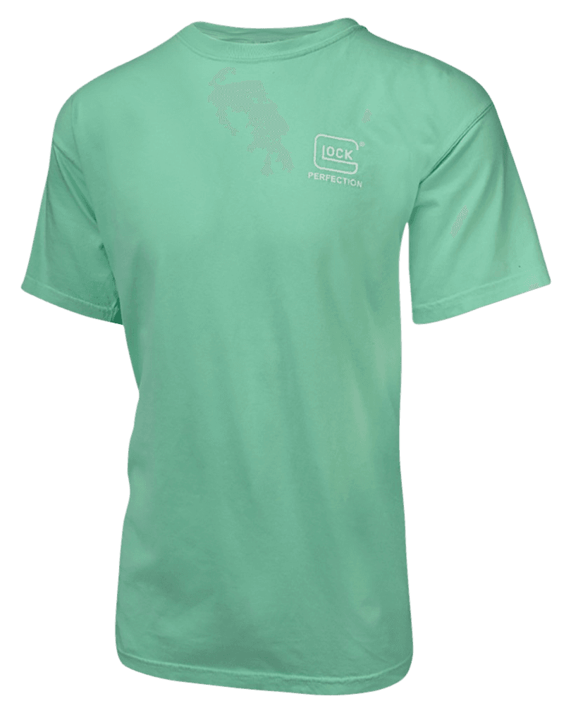 Glock AA75137 Crossover  Turquoise Cotton Short Sleeve Small