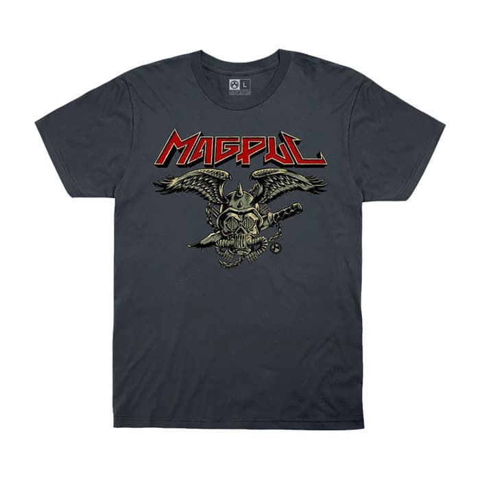 HEAVY METAL COTTON T-SHIRT CHARCOAL 2X-LARGE