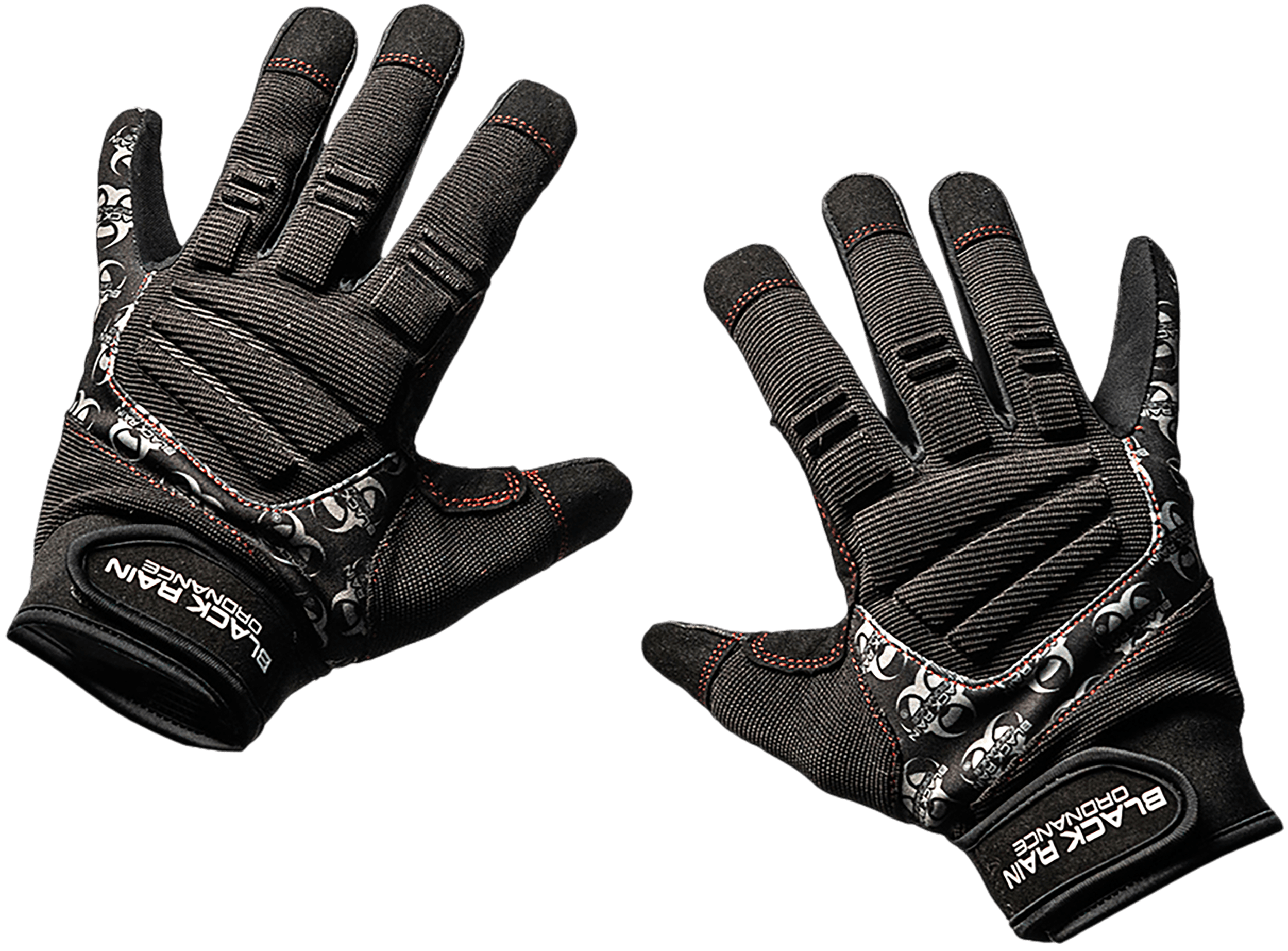 Black Rain Ordnance TACTGLOVEBLK/GRY2XL Tactical Gloves  Black/Gray 2XL Velcro