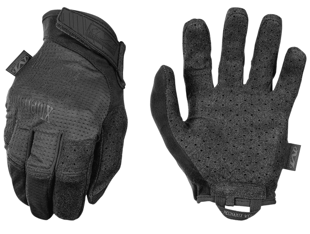 Mechanix Wear MSV55008 Specialty Vent Covert Black Suede Small Velcro Closure