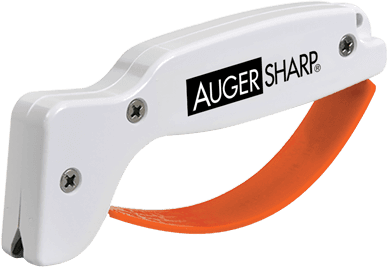 AccuSharp 007C AugerSharp Sharpener Diamond Tungsten Carbide Sharpener White/Orange