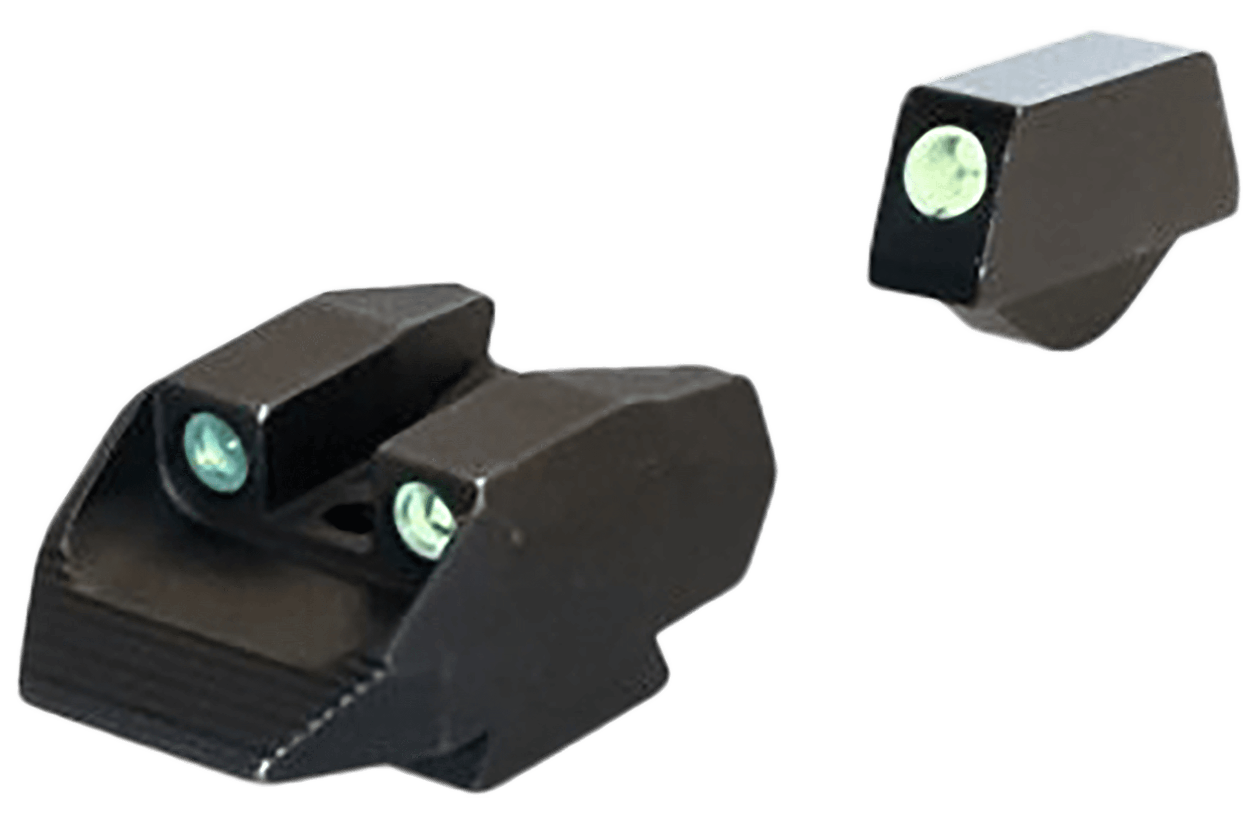 Kimber K6S Night Sight Set Front and Rear Green Tritium Outlined