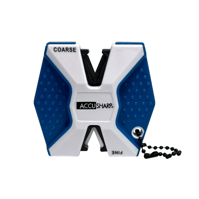 AccuSharp 342C 2-Step Knife Sharpener Hand Held Diamond Tungsten Carbide Sharpener Coarse/Fine Blue/White