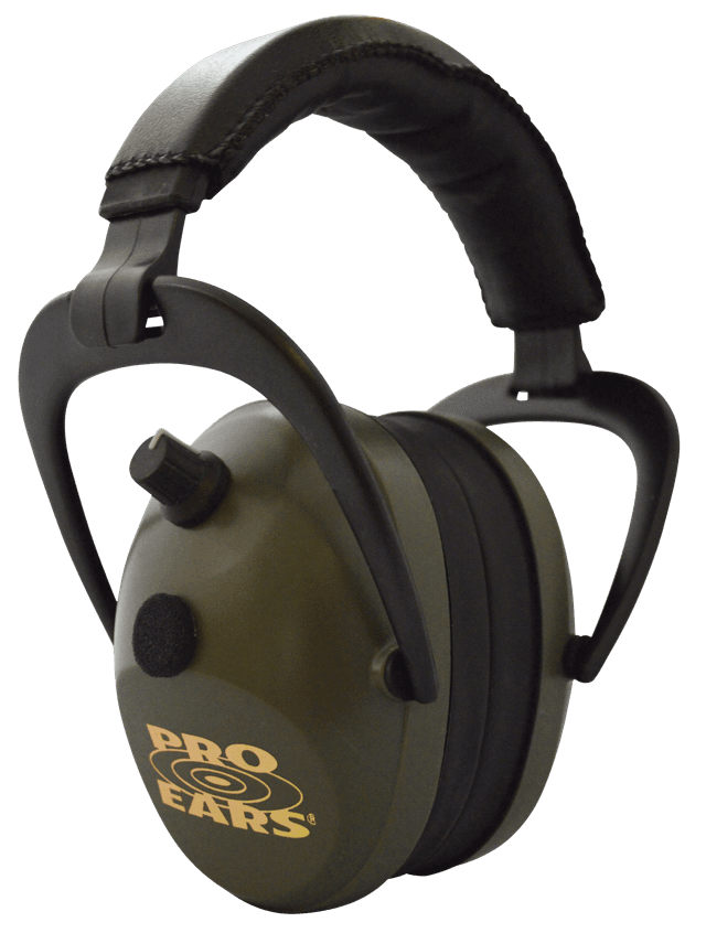 Pro Ears PEG2SMG Gold II 26 Electronic Muff 26 dB Over the Head Black/Green Adult 1 Pair