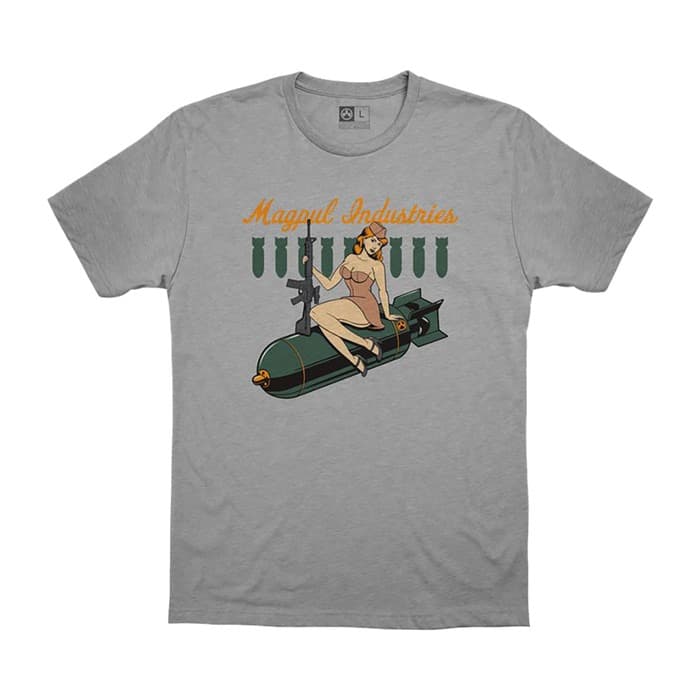 BOMBSHELL COTTON T-SHIRT 3X-LARGE ATHLETIC HEATHER
