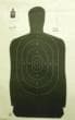Speedwell Official NRA Police Qualification Silhouette Police Silhouette - Black - 50 yd. 24" X 45" 100/Pack
