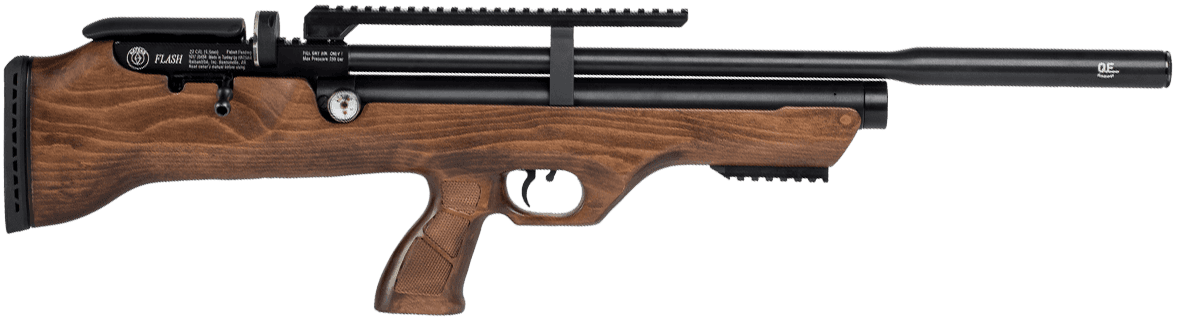 Hatsan USA HGFLASHPUP22 FlashPup QE Air Rifle 22 Cal Hardwood