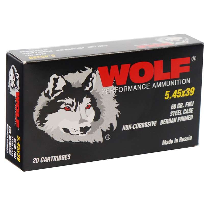 Wolf Perf 5.45x39 60Gr FMJ 20bx