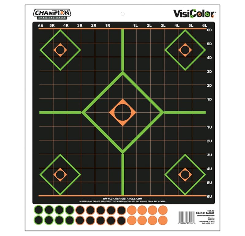 Cham Sight-In Target W/130 RT Paster 5pk