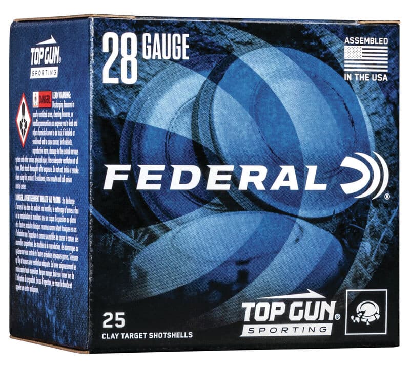 Federal Top Gun 28 Gauge 3/4 Ounce #9 Shot 1330 Feet Per Second 25 Rounds