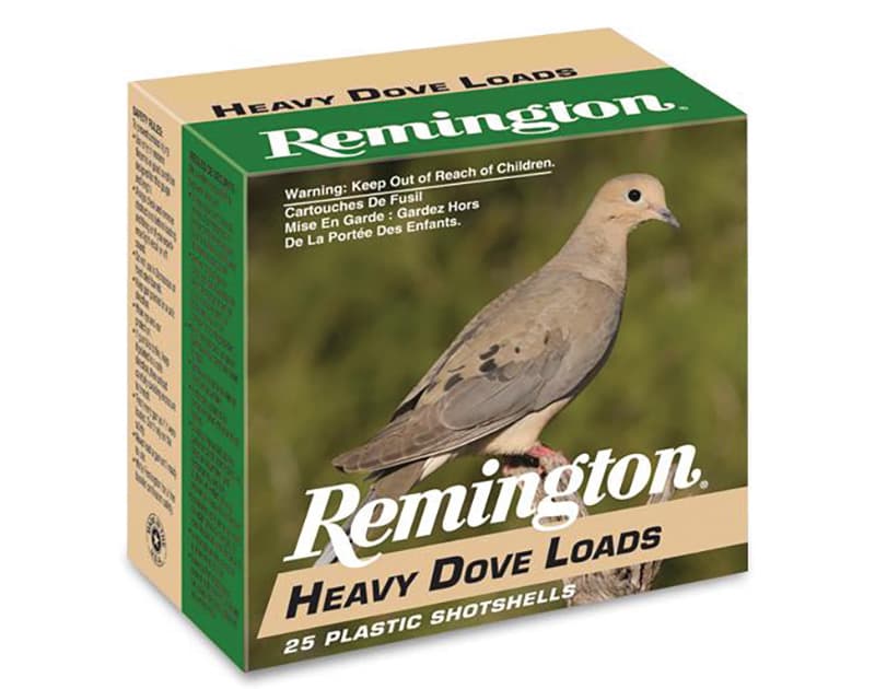 Remington Hvy Dove 20 Gauge 1 Ounce #8 Shot 2.75 Inch 250 Rounds