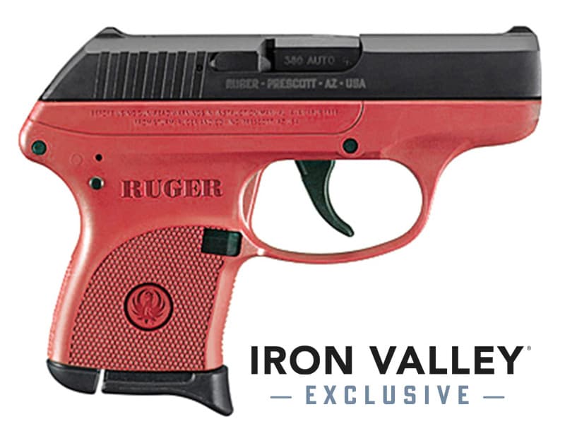 Ruger LCP 380 ACP 2.75 Inch 6 Rounds Blued Red Titanium Finish