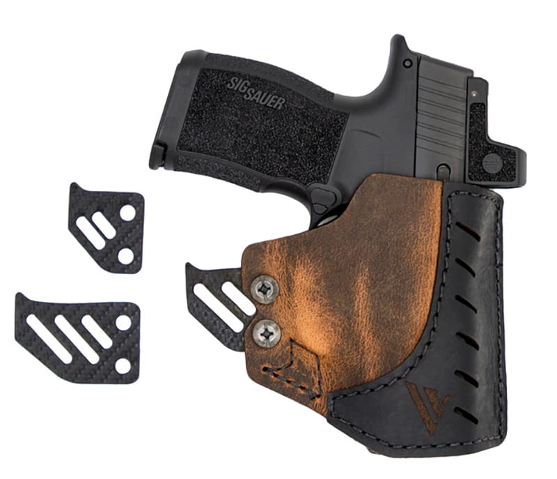 Pocket Holster w/Kydex Hook,Brown SZ Mic