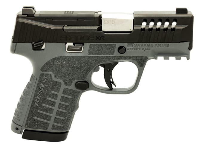 Savage Stance XR 9mm 3.20" 13+1 Ported Stainless Steel Gray Nylon Grip Ambidextrous