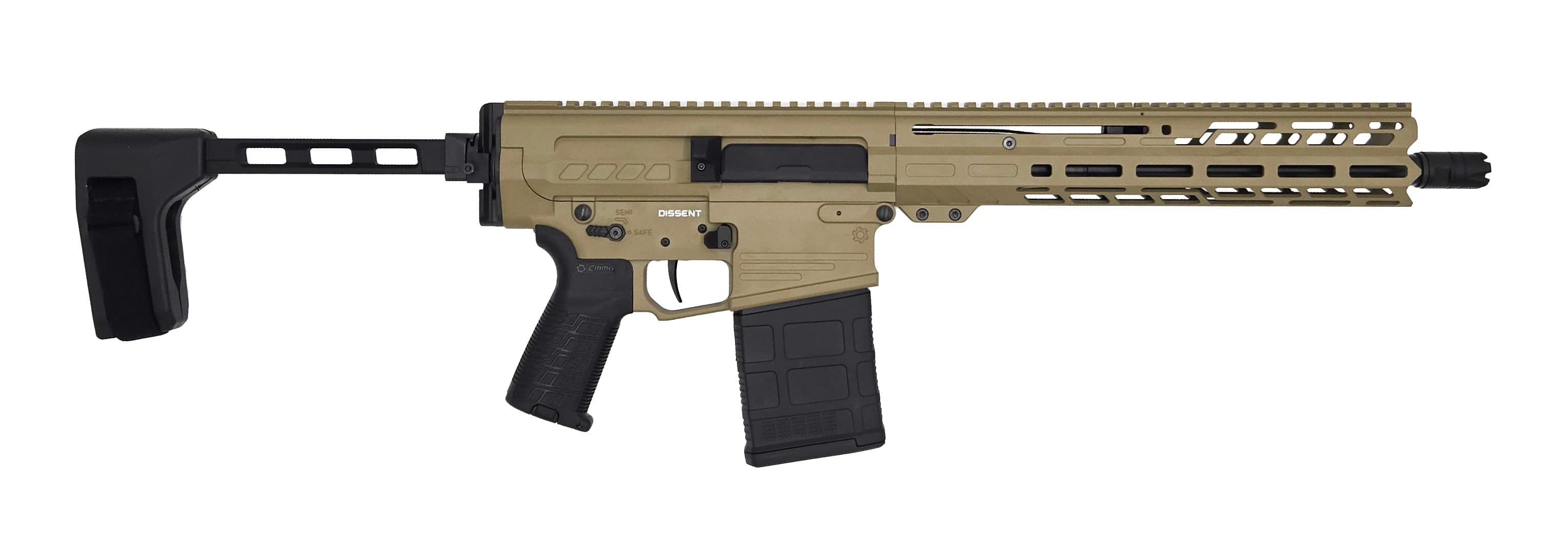 CMMG Dissent Mk3 8.6mm Blackout 12.5 Inch Coyote Tan