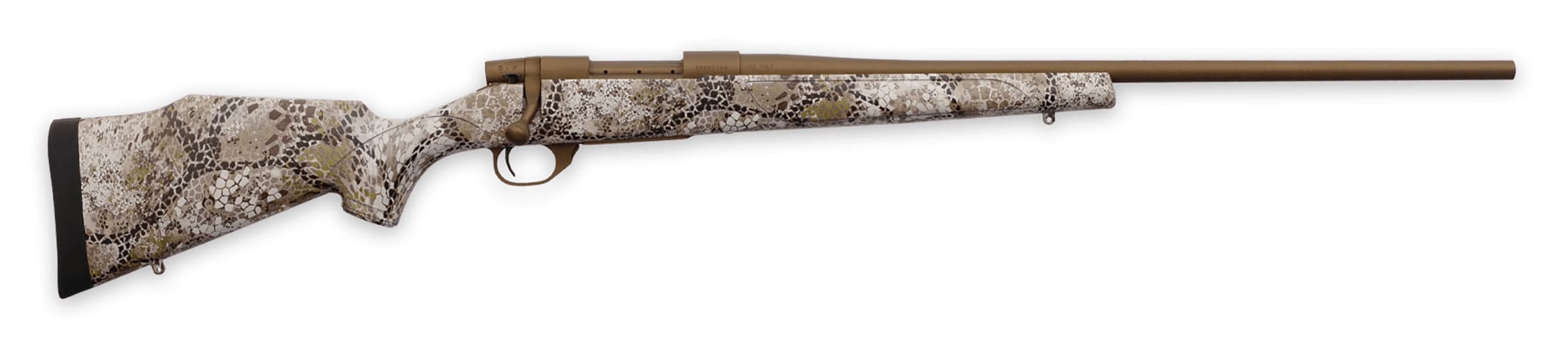Weatherby Vanguard 7mm PRC 24 inch Burnt Bronze Cerakote Badlands Approach Camo