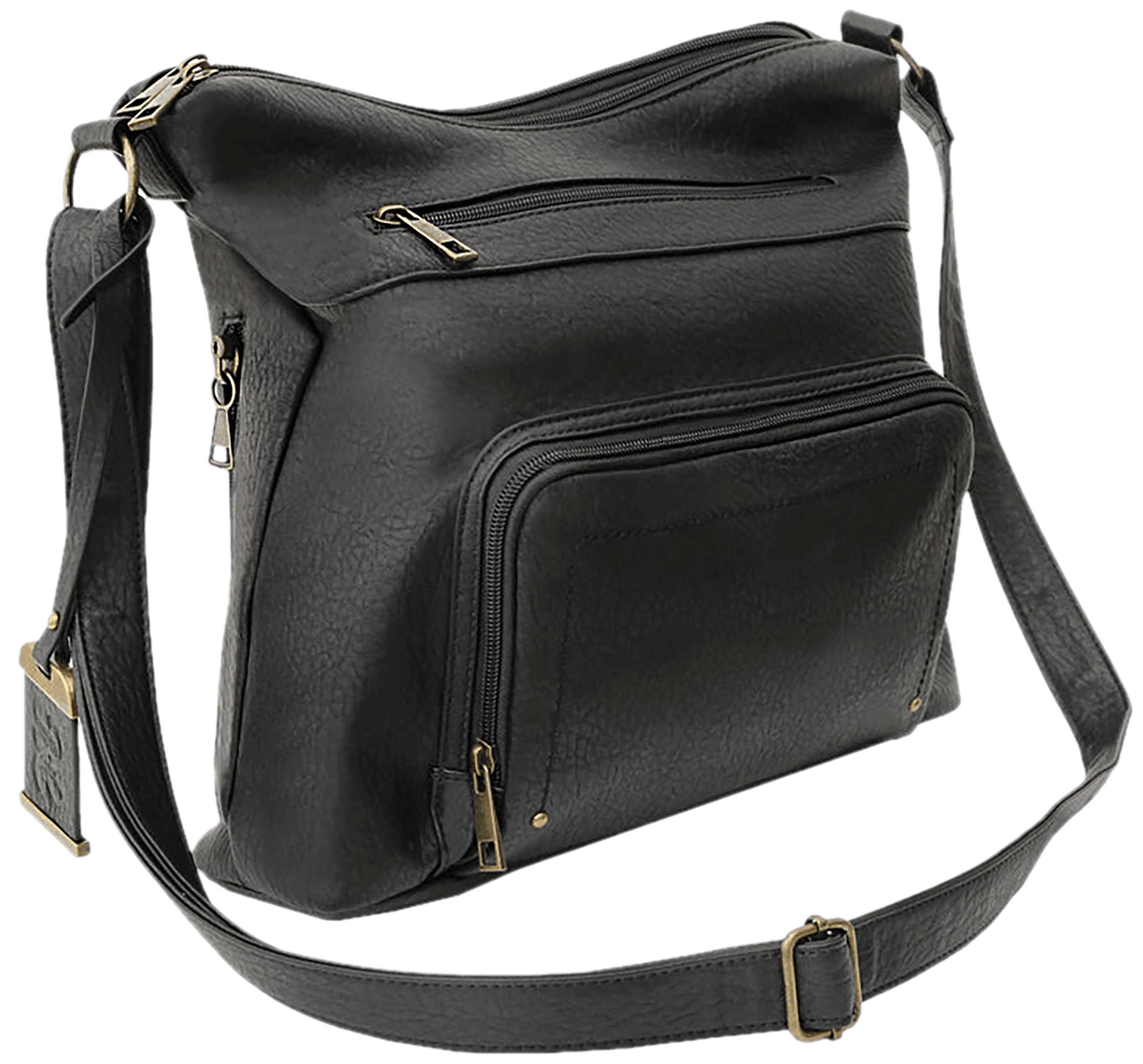 BULLDOG CROSS BODY PURSE W/HLSTR BLK