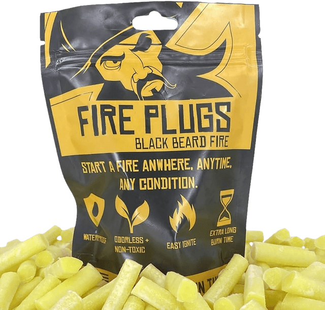 Black Beard Fire Starters PLUG Fire Plug 50 Fire Plugs