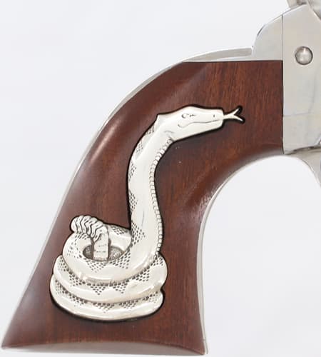 Cimarron, Man With No Name Saa, 410 Bore, 4.75 in, 6 Rounds, White Polished