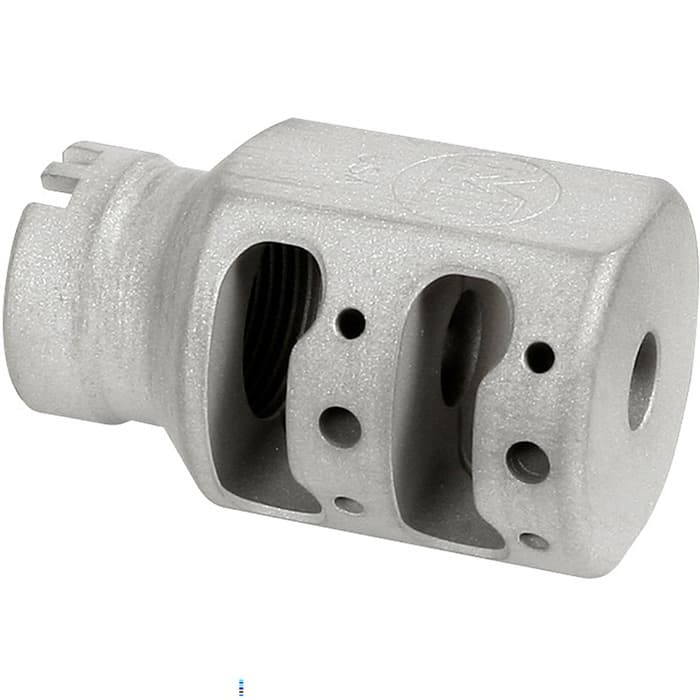 Midwest Industries Alpha Tank Muzzle Brake 24mm Tool Steel Stainless Matte