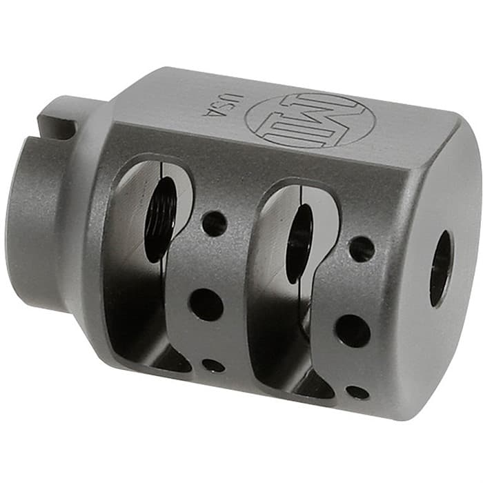 Midwest Industries Alpha Tank Brake 1/2x28 9mm Tool Steel Stainless Matte