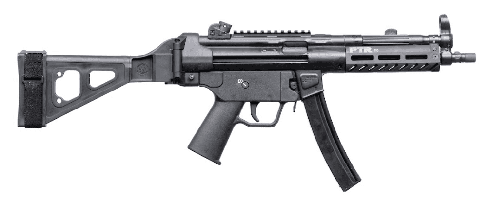 PTR  9CT BR 9mm Luger 30+1 8.86" Black Nitride 3-Lug Threaded Barrel, M-LOK Handguard, Black Parkerized Aluminum Picatinny Rail Receiver, SB Tactical Brace