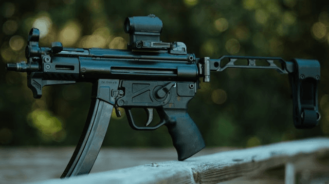 PTR 9KT BR 9mm Luger 30+1 5.16" Black Nitride 3-Lug Threaded Barrel, M-LOK Handguard, Black Nitride Aluminum Picatinny Rail Receiver, Brace, Black Polymer Grip