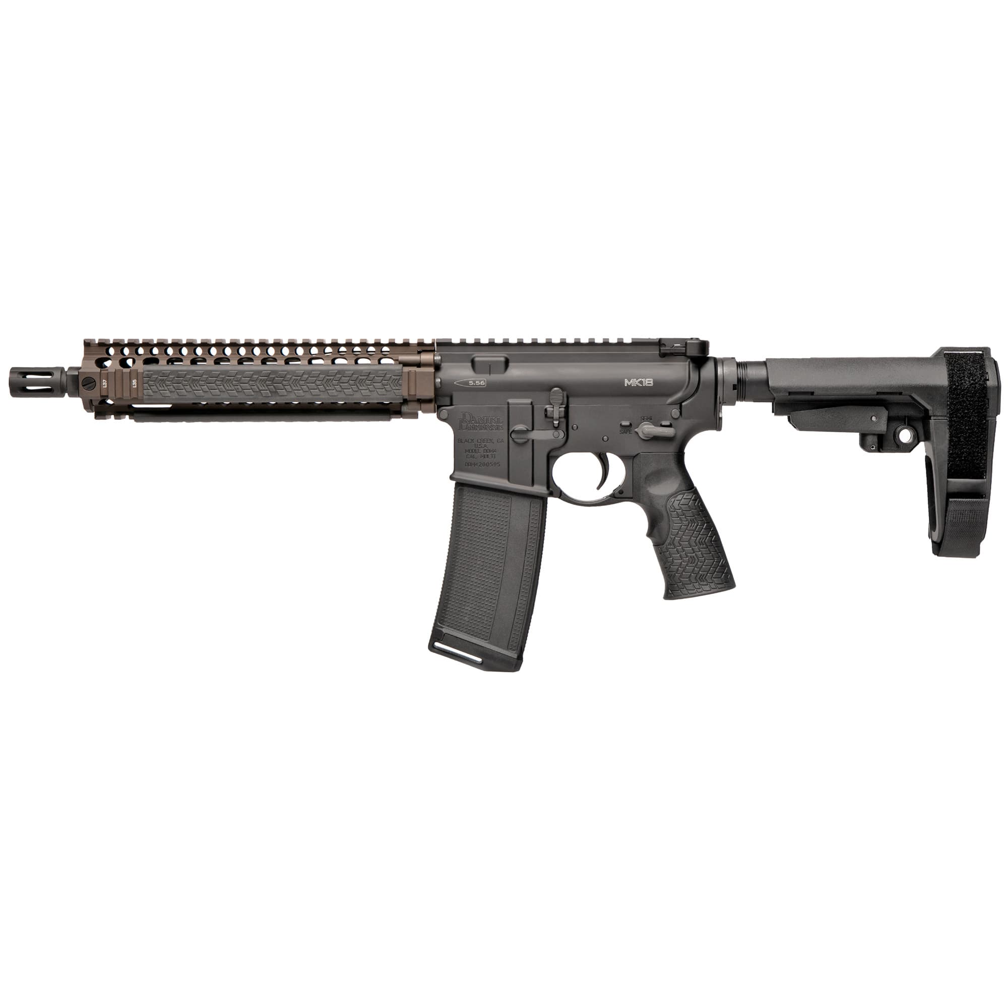 Daniel Defense DDM4 Mk18 5.56x45mm NATO 10.3in 30R FDE