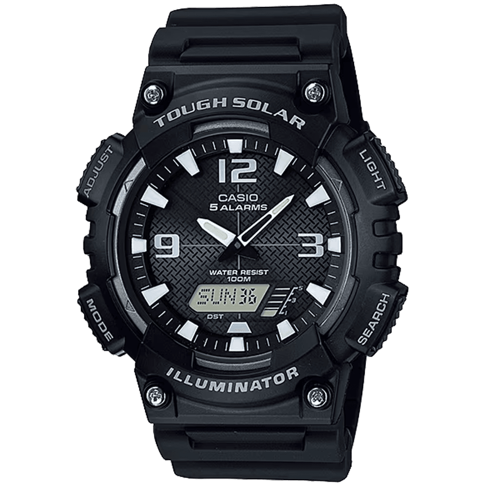 Solar Powered Analog-Digital Watch - AQS810W-1AVCF