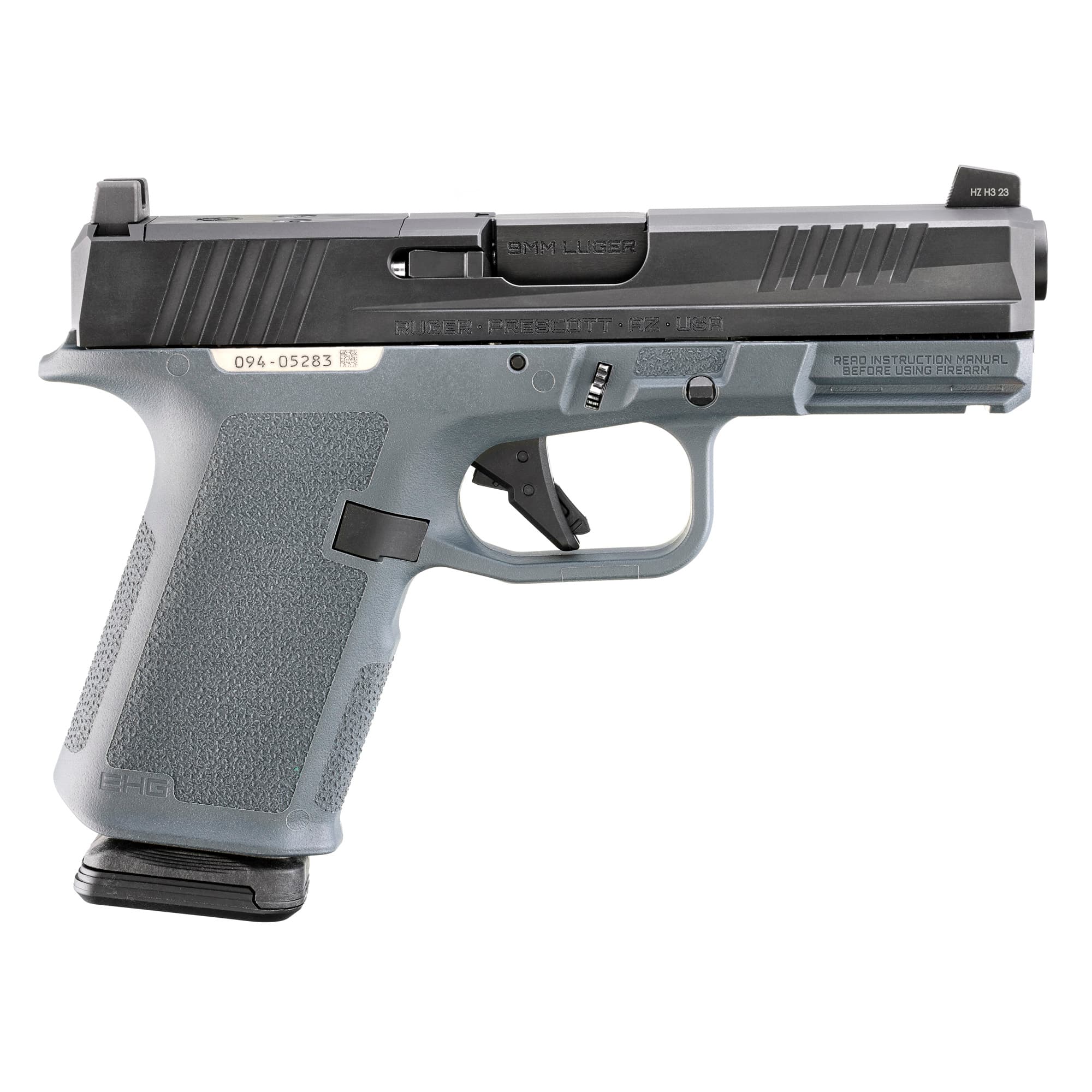Ruger 19401 9mm Luger 4 inch 10+1 Stealth Gray Black Fnc Nitride Optic Ready