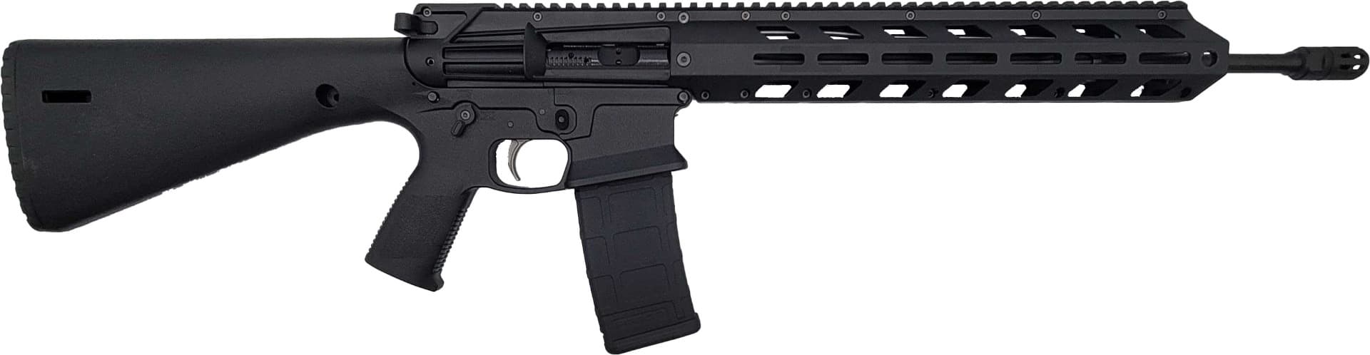 Wraithworks WARP-15 Polymer AR15 Rifle - Black | .223 Wylde | 16" 416-R Stainless Barrel | Integral Buttstock & Textured Pistol Grip | Trap Door Buttplate