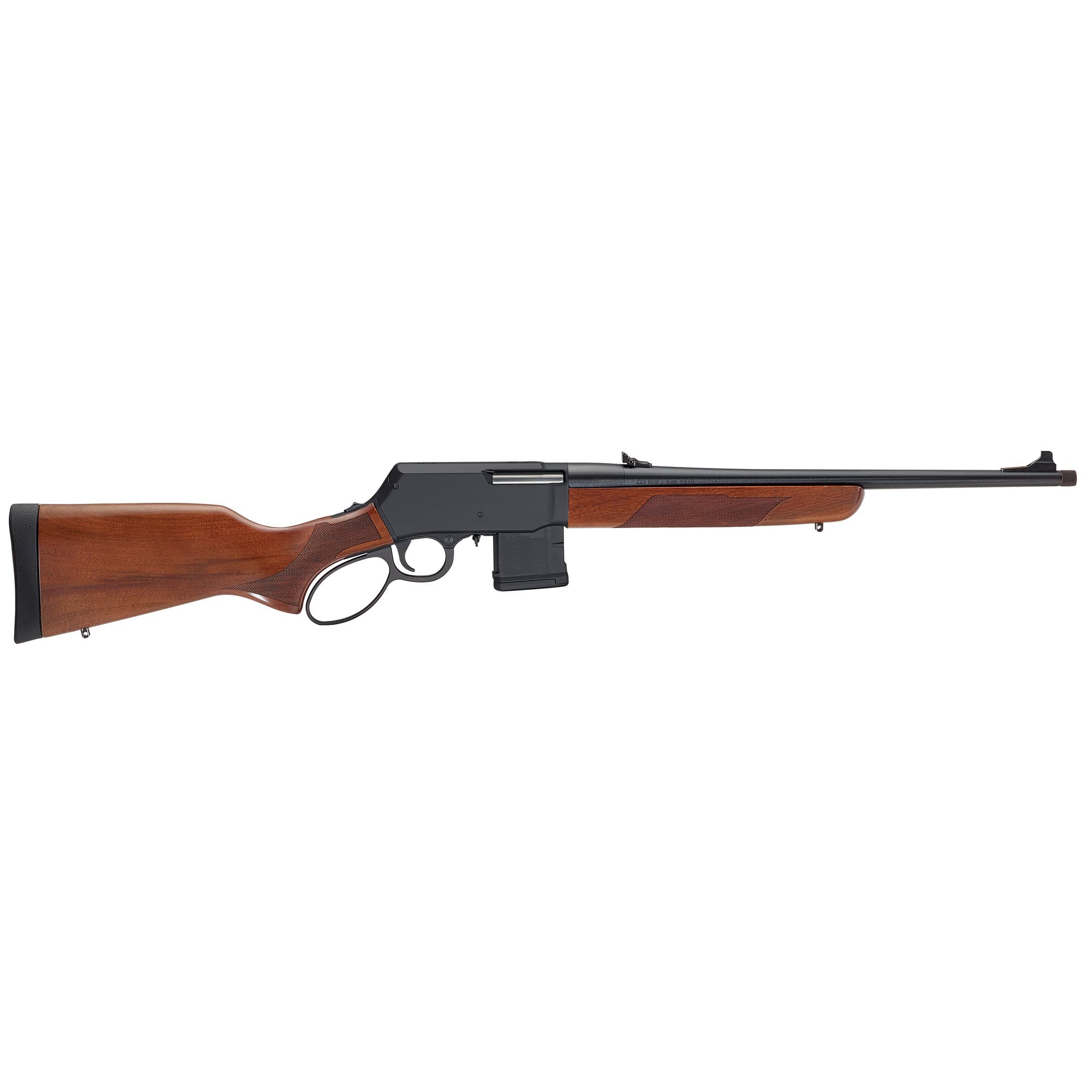 Henry H023223 Supreme  223 Rem/5.56 NATO 10+1 18" Blued Threaded Barrel, Black Hardcoat Anodize Drilled & Tapped Aluminum Receiver, Fixed American Walnut Stock, Ambidextrous