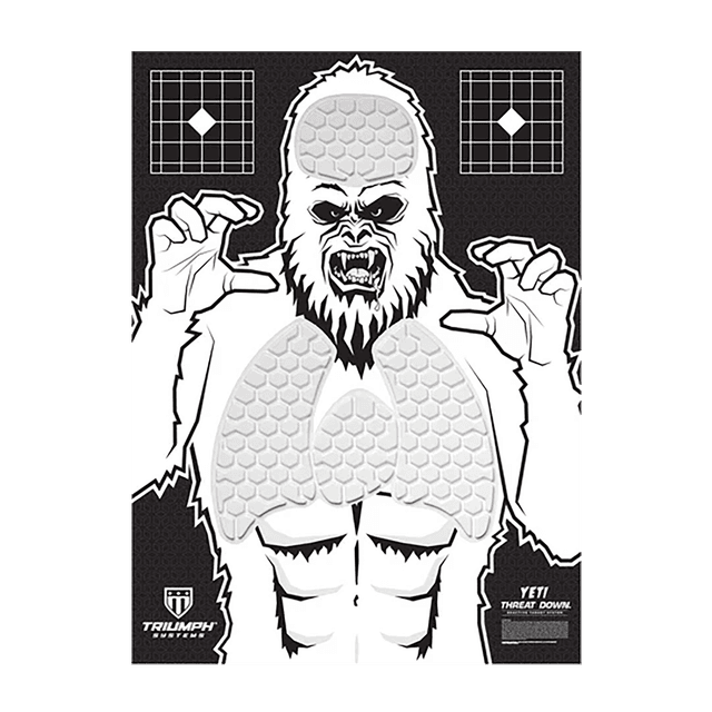 Triumph Systems 031513006 Threat Down Reactive Splatter Target Yeti Hanging Paper 30"H x 22"W
