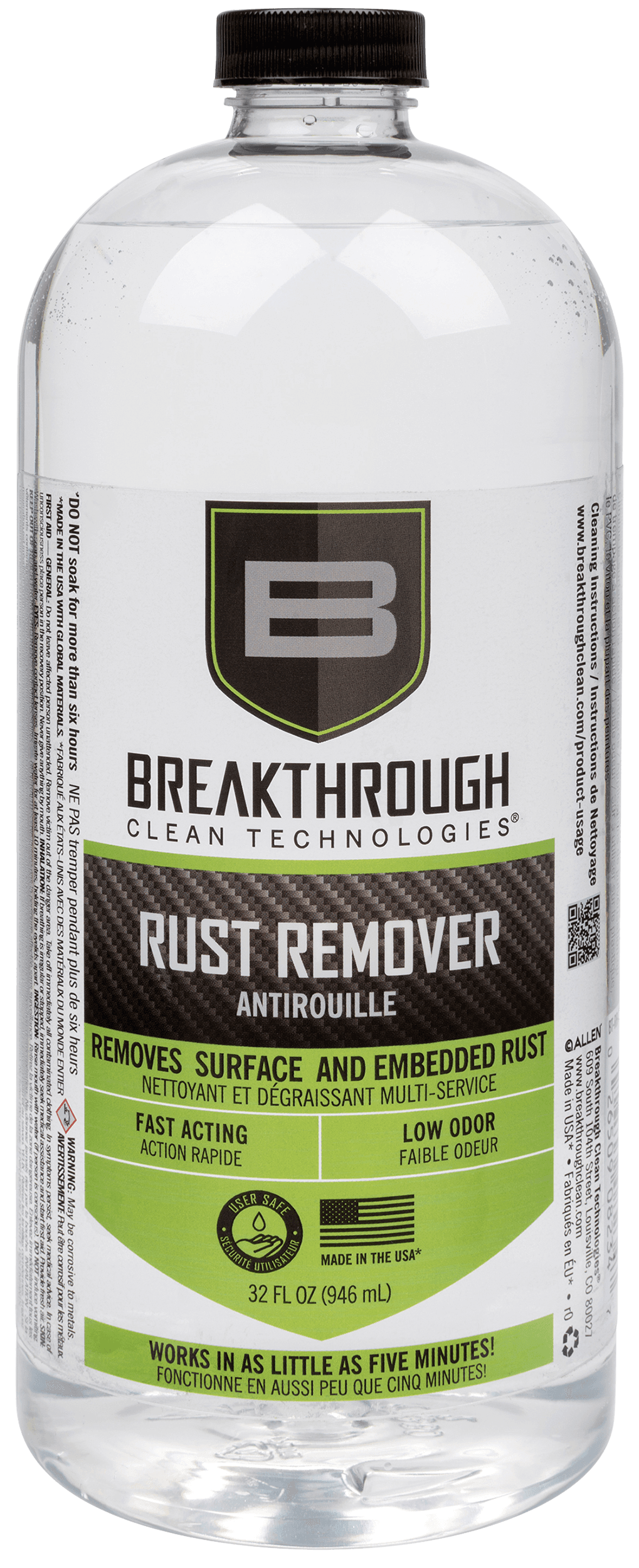 Breakthrough Clean Rust Remover 32 oz Can Eco Friendly