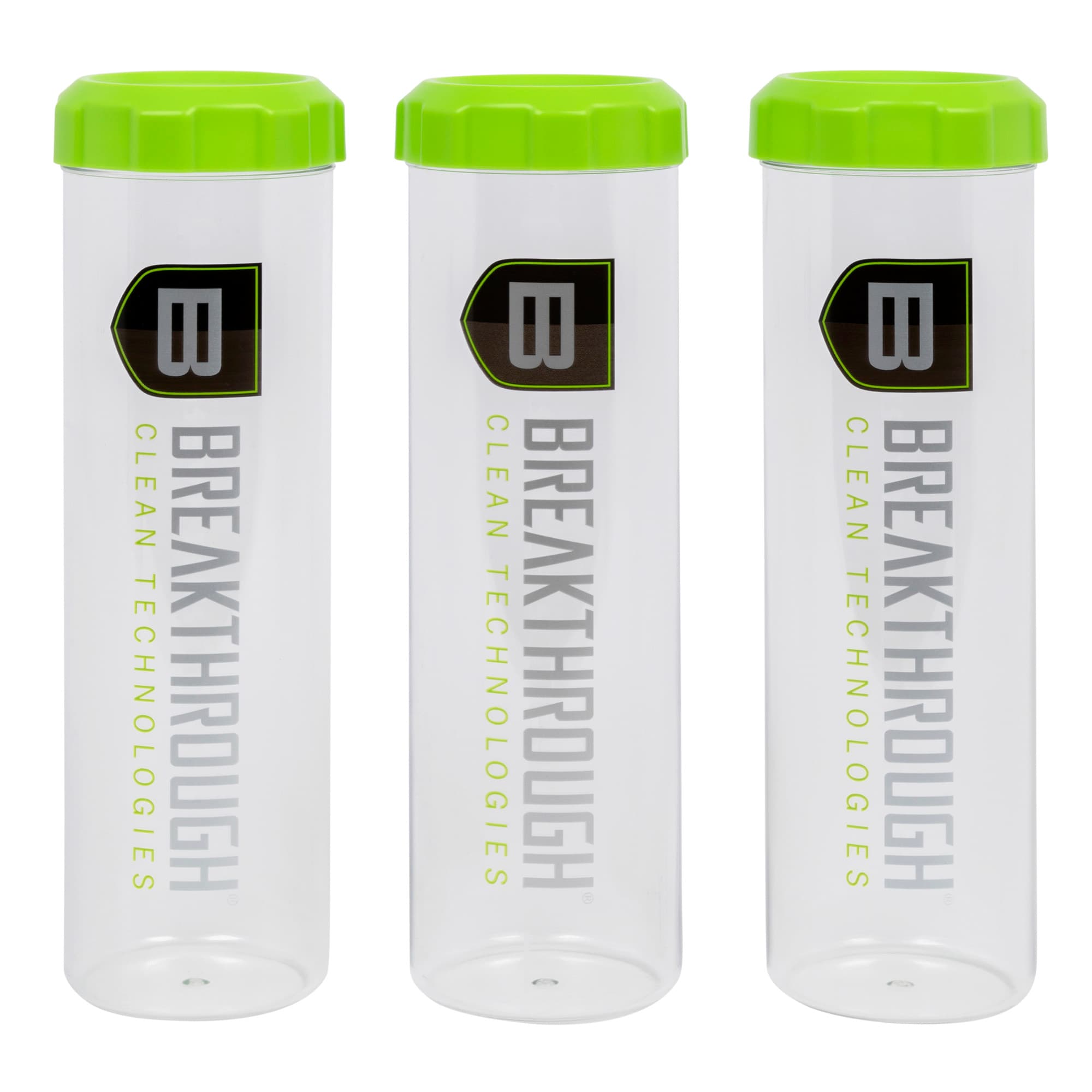 Breakthrough Clean BTSCT3PK Suppressor Tubes Clear/Green 3 Pack